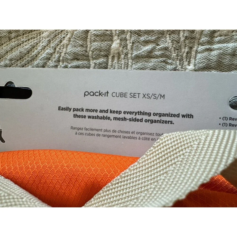 Eagle Creek Pack It Reveal 3 Piece Packing Cube Set XS, S, M NEW Sahara Mesh